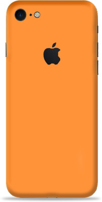AsSkin Apple iPhone 7 Mobile Skin(Orange Matte Skin With Glossy Matte Finish.)