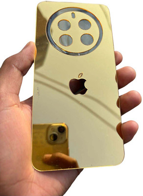 TWUAOP REALME 12 PLUS 5G MOBILE SKIN MIRROR BACK PANNEL ACRYLIC SHEET Mobile Skin(Gold)