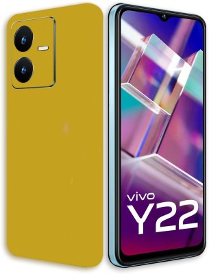 BugguSkin VIVO Y22 Mobile Skin(Ultra Super Golden Matte Skin With High Matte Finish.)