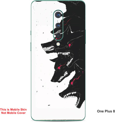 VYBE The Smart Choice One Plus 8 Wolf Embossed Mobile Skin(Ceramic White 23)