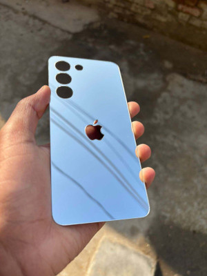TWUAOP VIVO T3 5G MOBILE SKIN ACRYLIC SHEET MIRROR BACK PANNEL APPLE LOGO Mobile Skin(Silver)