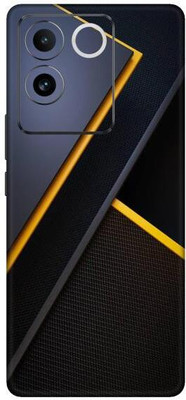 Vcare GadGets Yellow Black Tile Vivo T2 Pro 5G Mobile Skin(Multicolor)