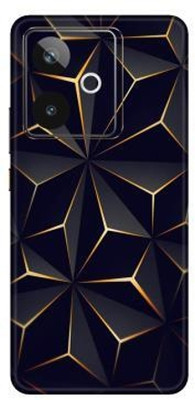 Vcare GadGets Realme GT 7T (5G) Mobile Skin(Black & Gold)