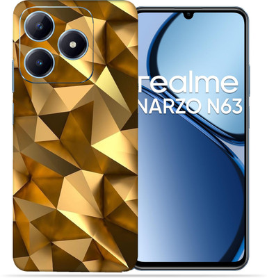 OggyBaba OggyBaba Realme Narzo N63 Mobile Skin(Golden poly)