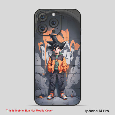 VYBE The Smart Choice iPhone 14 Goku Embossed Mobile Skin(Purple Haze 17)