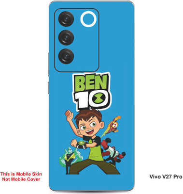 VYBE The Smart Choice Vivo V27 Pro Ben 10 Embossed Mobile Skin(Curious Blue B5)