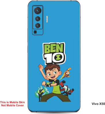 VYBE The Smart Choice Vivo X50 Ben 10 Embossed Mobile Skin(Curious Blue B7)