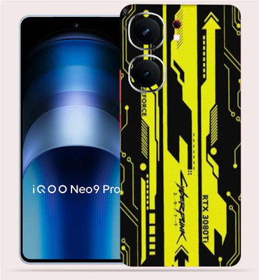 OggyBaba Vivo Iqoo Neo 9 Pro 5g Mobile Skin(Cyberpunk Yellow Black)
