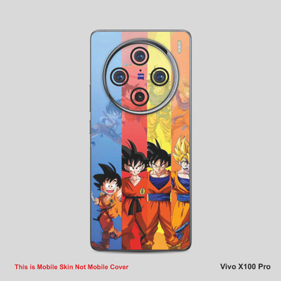 VYBE The Smart Choice Vivo X100 Pro Goku Mobile Skin Mobile Skin(Cyan Blue, Red, Yellow A14)