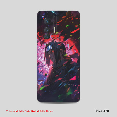 VYBE The Smart Choice Vivo X70 Naruto Mobile Skin Mobile Skin(English Walnut A7)