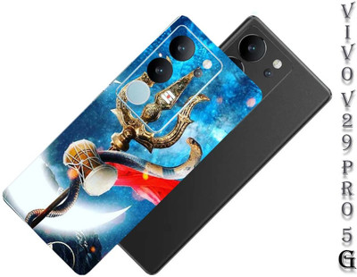 Pochanki Vivo V29 Pro 5G Mobile Skin(Trishool Back Skin Multicolor)