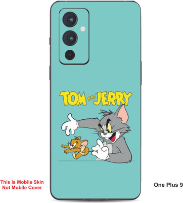 VYBE The Smart Choice One Plus 9 Tom & Jerry Embossed Mobile Skin(Lights Blue 19)