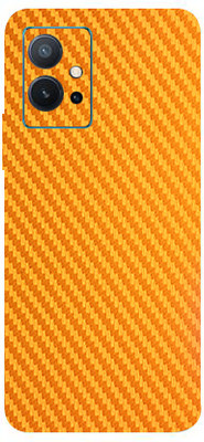 AsSkin Vivo T1 5G Mobile Skin(Ultra Super Orange Cf Matte Skin With High Gloss Finish).)