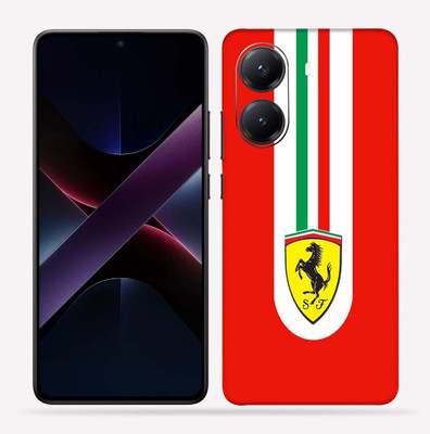OggyBaba OggyBaba Poco X7 pro 5g Mobile Skin(Red-Ferrari)