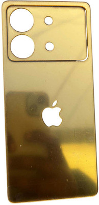 TWUAOP POCO X6 NEO 5G MOBILE SKIN ACRYLIC SHEET MIRROR BACK PANNEL Mobile Skin(Gold)