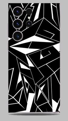 SkinoMania Samsung Galaxy S23 ultra Mobile Skin(B&W-Abstract B&W Mobile skin)