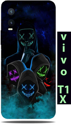 TJ CREATION Vivo T1x Mobile Skin(Ultra Super The Mask neon Skin With High Matte Finish.)