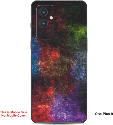 VYBE The Smart Choice One Plus 9 Abstract Embossed Mobile Skin(Olive green A4)
