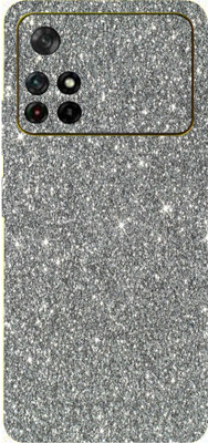 TJ CREATION Poco M4 Pro (5G ) Mobile Skin(Ultra Super Grey Glitter Skin With High Matte Finish.)