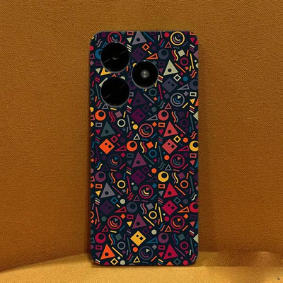 TJ CREATION TECNO POP 8 Mobile Skin(Ulltra Super Geometric shape Skin With High Matte Finish., Mobile Skin (Back+Side+Camera))