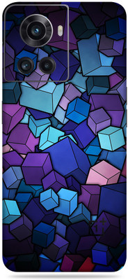 SkinoMania Oneplus 10R-5G Mobile Skin(Multicolor Cubes Vector)