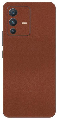 Vcare GadGets Leather Brown vivo V23 5G Mobile Skin(Leather Brown)