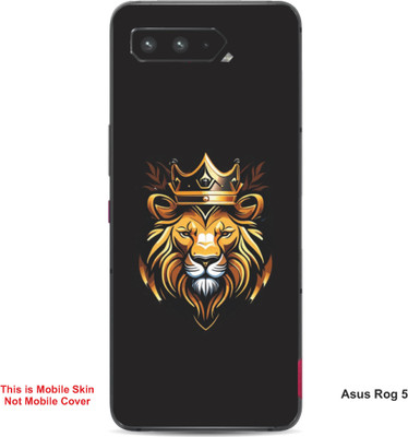 VYBE The Smart Choice Asus Rog 5 Lion Embossed Mobile Skin(Yellow & Black 4)