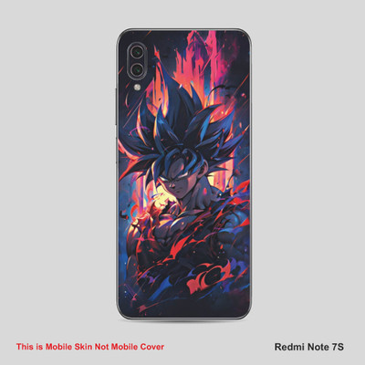 VYBE The Smart Choice Redmi Note 7 S Goku Mobile Skin Mobile Skin(Deep Rose A24)
