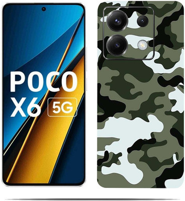 LAMHA POCO X6 5G Mobile Skin(Ultra Super green Skin With HiighQuality MatteFinish_thanks)