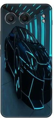 Vcare GadGets OnePlus Nord 4 5G (With Logo) Mobile Skin(Black & Light Blue)