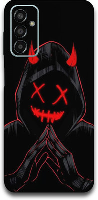 TJ CREATION Samsung Galaxy F13 Mobile Skin(Ultra Super Black Devil Shape Skin With High Matte Finish.)