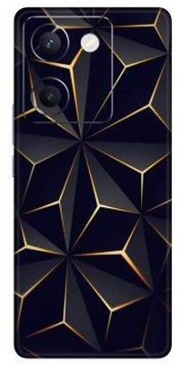 Vcare GadGets Y200 Pro (5G) Mobile Skin(Black & Gold)