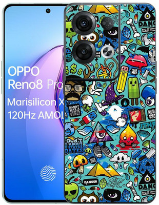 FCS OPPO Reno8 Pro 5G Printed Back Skin: Wall Pattern Mobile Skin(Wall Pattern Skin)