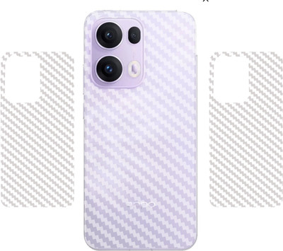 SHIVATRIX OPPO RENO 13 PRO 5G::, 3D CARBON FIBER ULTRA THIN BACK LAMINATION, (PACK OF 2) Mobile Skin(Transparent)