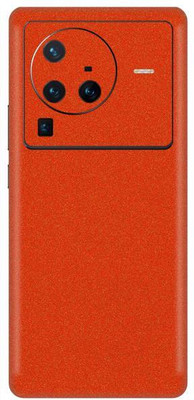 Vcare GadGets X80 Pro 5G Glitter Orange Back Side Premium Mobile Skin(Glitter Orange)