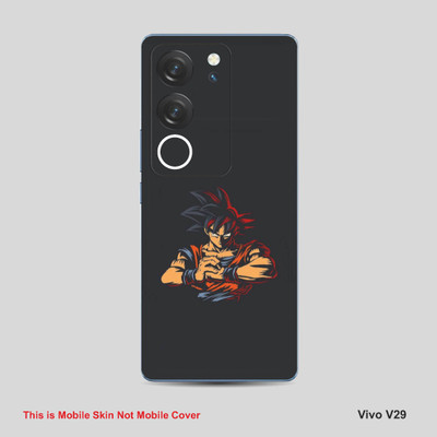 VYBE The Smart Choice Vivo V29 Goku Mobile Skin Mobile Skin(Tealish Black A2)