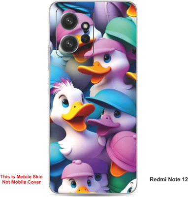 VYBE The Smart Choice Redmi Note 12 Duck Embossed Mobile Skin(Cadillac Pink 21)