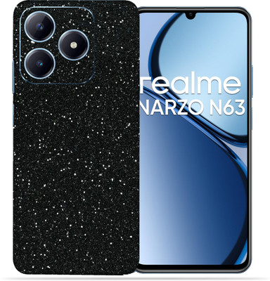 OggyBaba OggyBaba Realme Narzo N63 Mobile Skin(Black Gliter)