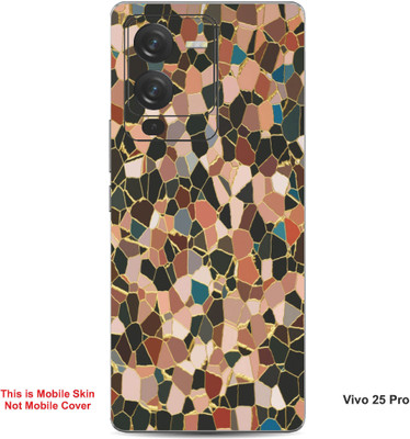 VYBE The Smart Choice Vivo 25 Pro Pattern Embossed Mobile Skin(Oyster Pink 1)
