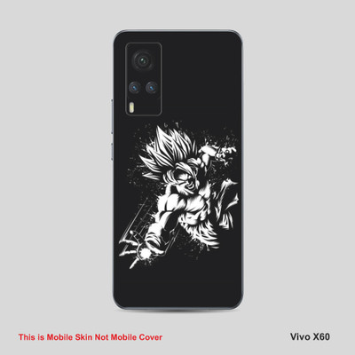 VYBE The Smart Choice Vivo 60X Goku Mobile Skin Mobile Skin(White Black 12)