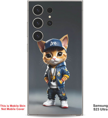 VYBE The Smart Choice Samsung S23 Ultra Super Cat Embossed Mobile Skin(Gravel 13)