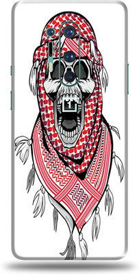 AsSkin Oneplus 8Pro Mobile Skin(Arabic Skull Skin With Glossy Matte Finish.)