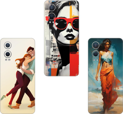 wrap craft OPPO K10 5G(PACK OF 3)Camera&Back Protector Premium Vinyl Mobile Skin(Multicolor)