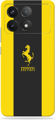 WeCre8 Skin's poco f6 pro Premium Vinyl Mobile Skin (Multicolor) Mobile Skin(Ferrari-logo-image)