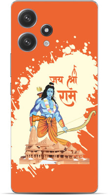 VYBE The Smart Choice Redmi 12 Shree Ram Mobile Skin Mobile Skin(Orange ( Crayola) 20)
