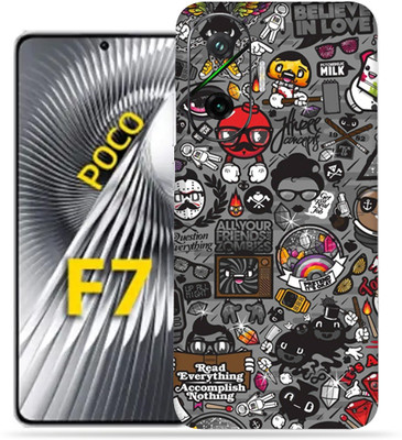 WeCre8 Skin's Xiaomi Poco F7 5g Premium Vinyl Mobile Skin (Multicolor) Mobile Skin(Zombie-Graffiti)