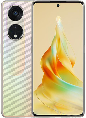 candeal mart Oppo Reno8 T 5G / Reno 8T 5G Back skin sticker / Vinyl wrap / Protective film Mobile Skin(Carbon Fiber 3D ,Transparent)