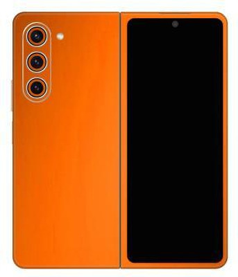 Vcare GadGets Samsung Galaxy Z Fold 5 5G Mobile Skin(Orange)