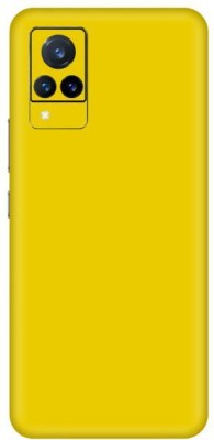 Vcare GadGets Yellow Glossy vivo V21 5G Mobile Skin(Yellow Glossy)