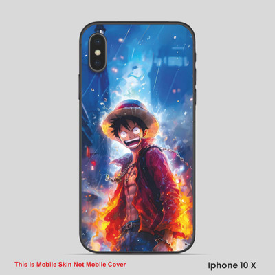 VYBE The Smart Choice iPhone 10X Goku Embossed Mobile Skin(Jordy Blue 13)